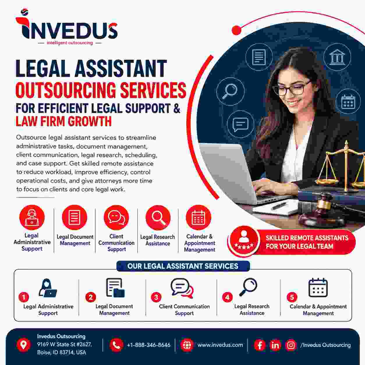  Legal Assistant Outsourcing Services for Efficient Legal Support & Law Firm Growth