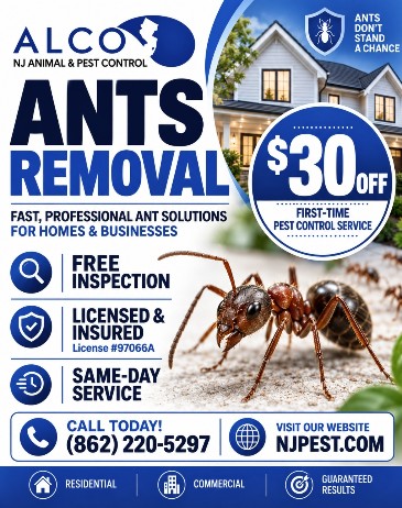  Ants Inspection NJ | ALCO Animal & Pest Control