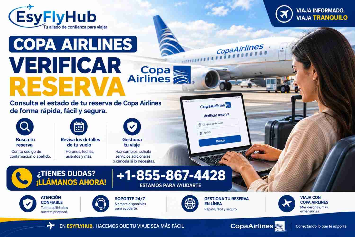  ¿Cómo verificar una reserva de Copa Airlines?