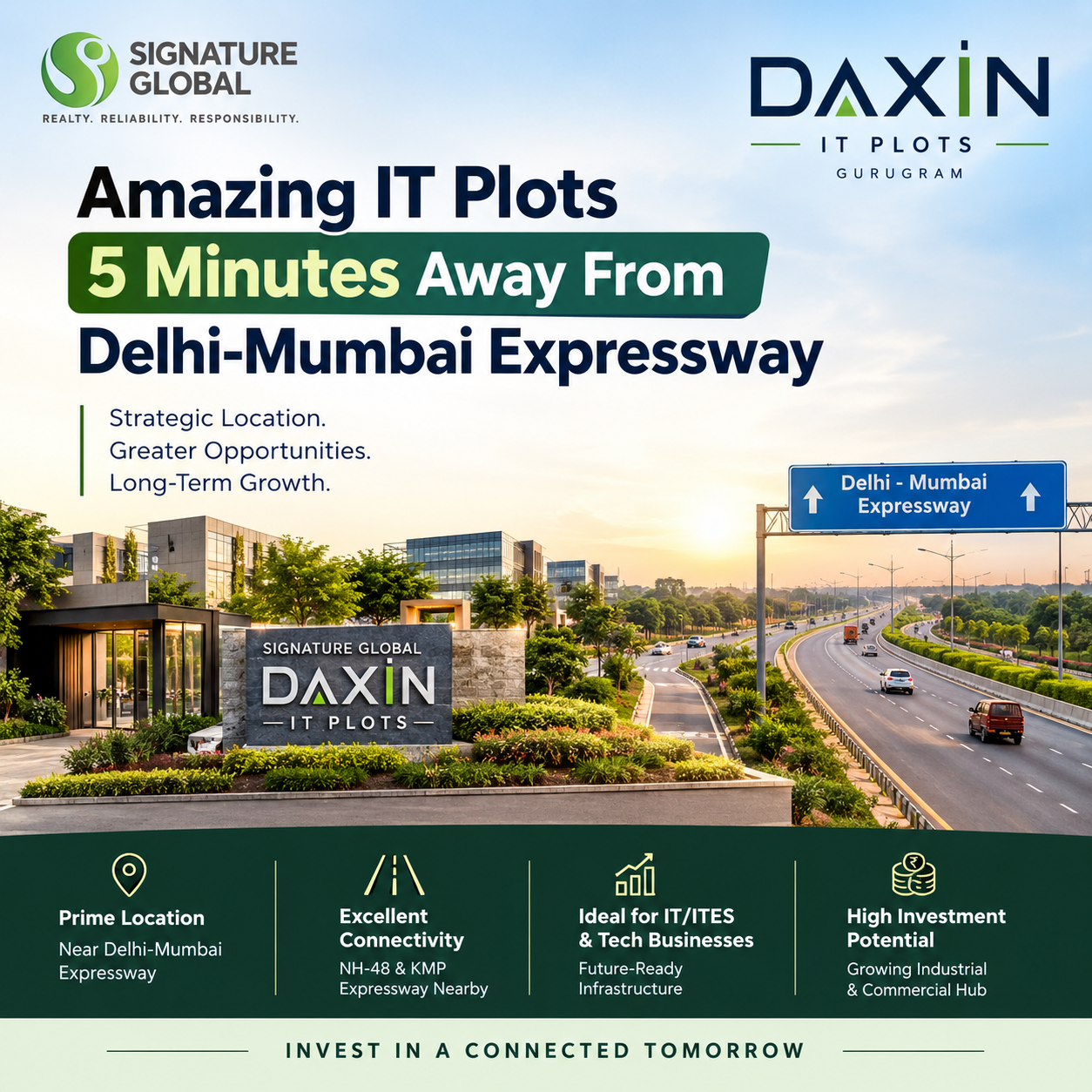  Signature Global Daxin - Amazing IT Plots 5 Minutes Away From Delhi-Mumbai Expressway