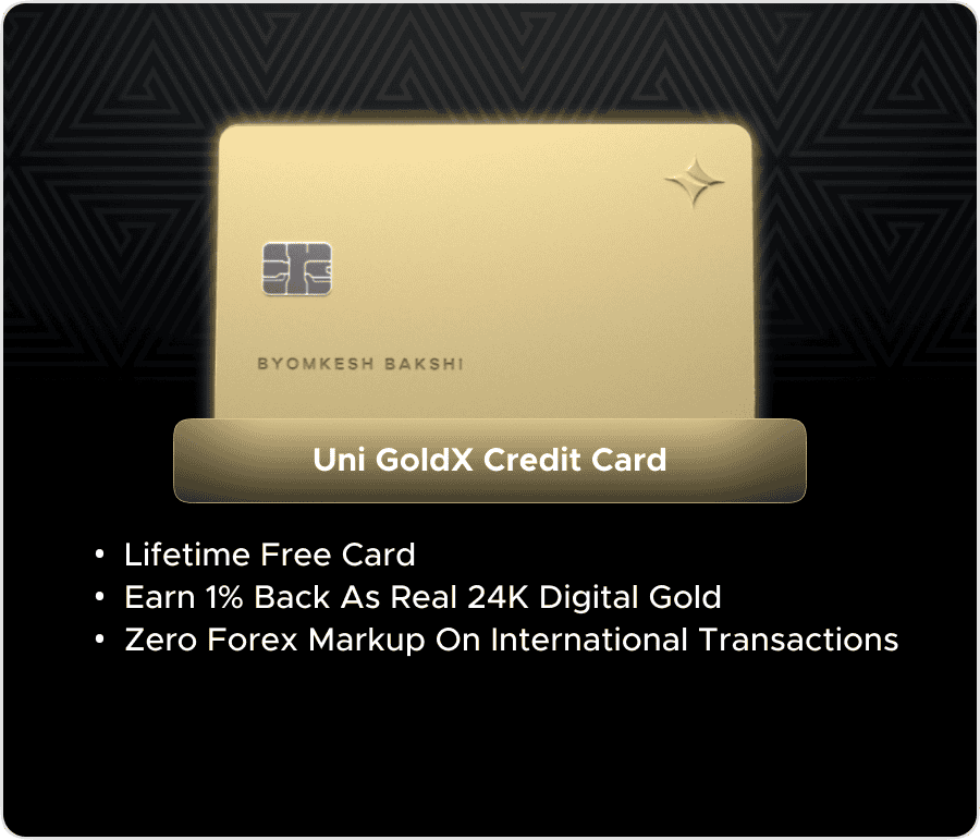  Uni GoldX Credit Card – Free RuPay Card With Unlimited Rewards!