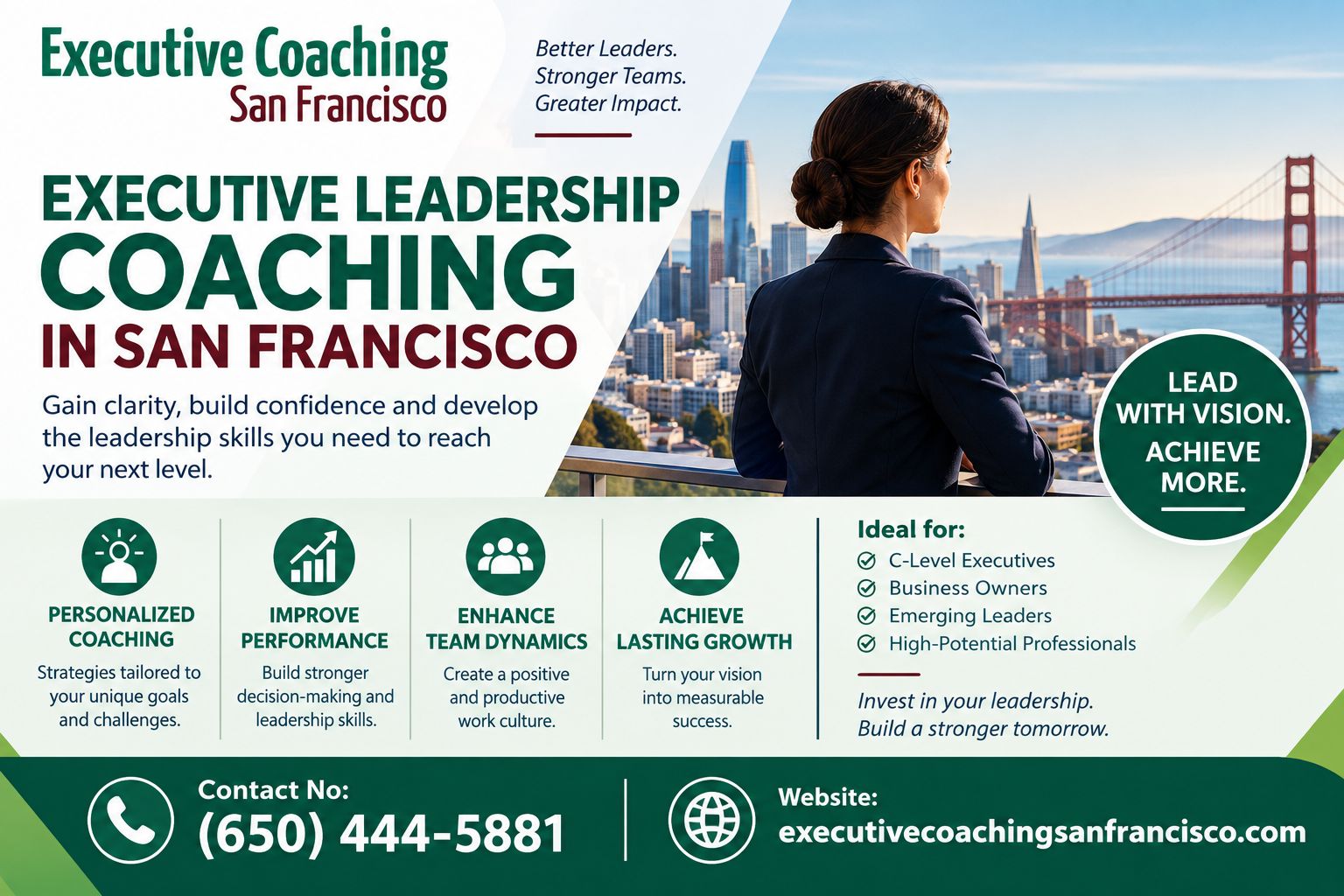  Executive leadership coaching in San Francisco