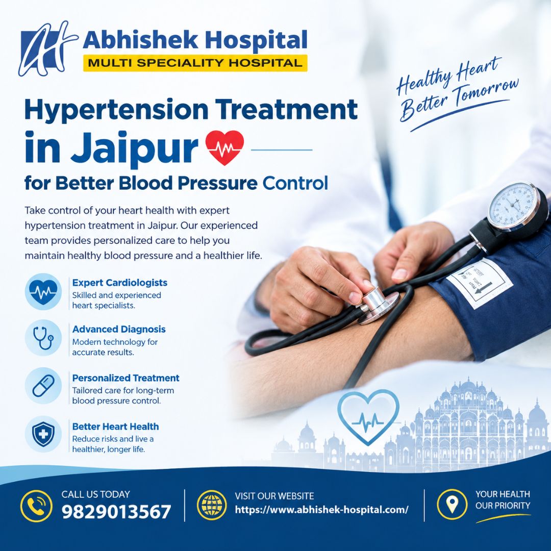 Hypertension Treatment in Jaipur for Better Blood Pressure Control