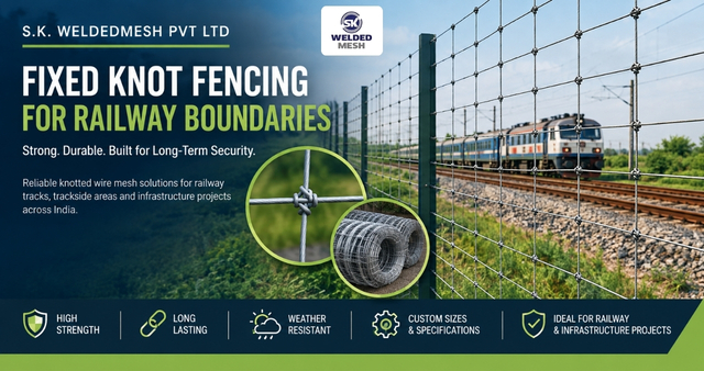  Fixed Knot Fence Manufacturer India | SK WeldedMesh Pvt
