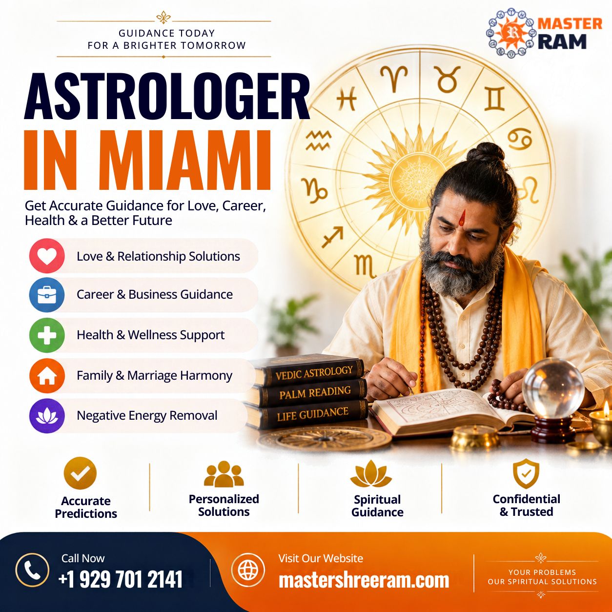  Trusted Astrologer in Miami for Life Solutions