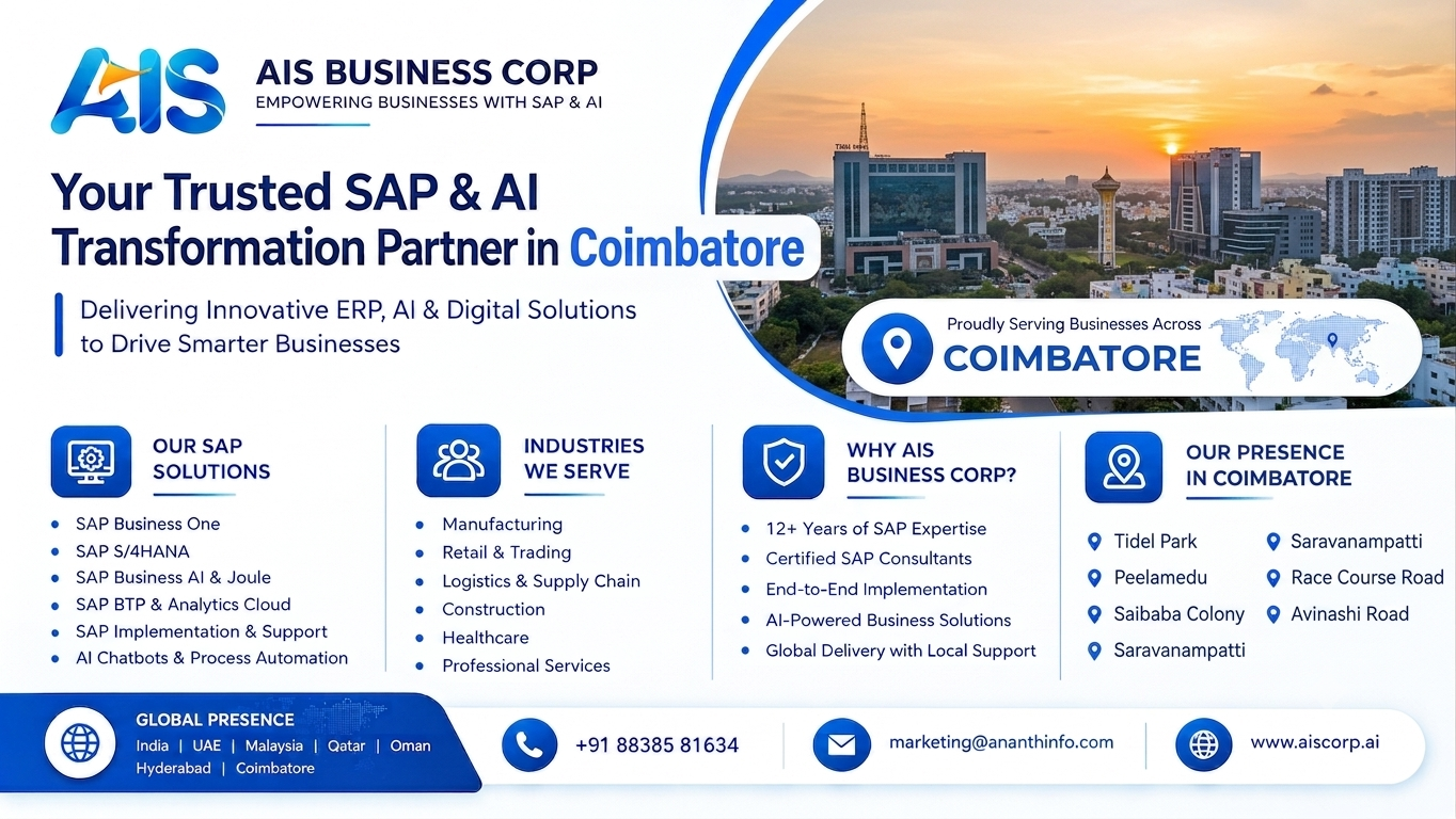  sap b1 partner in coimbatore