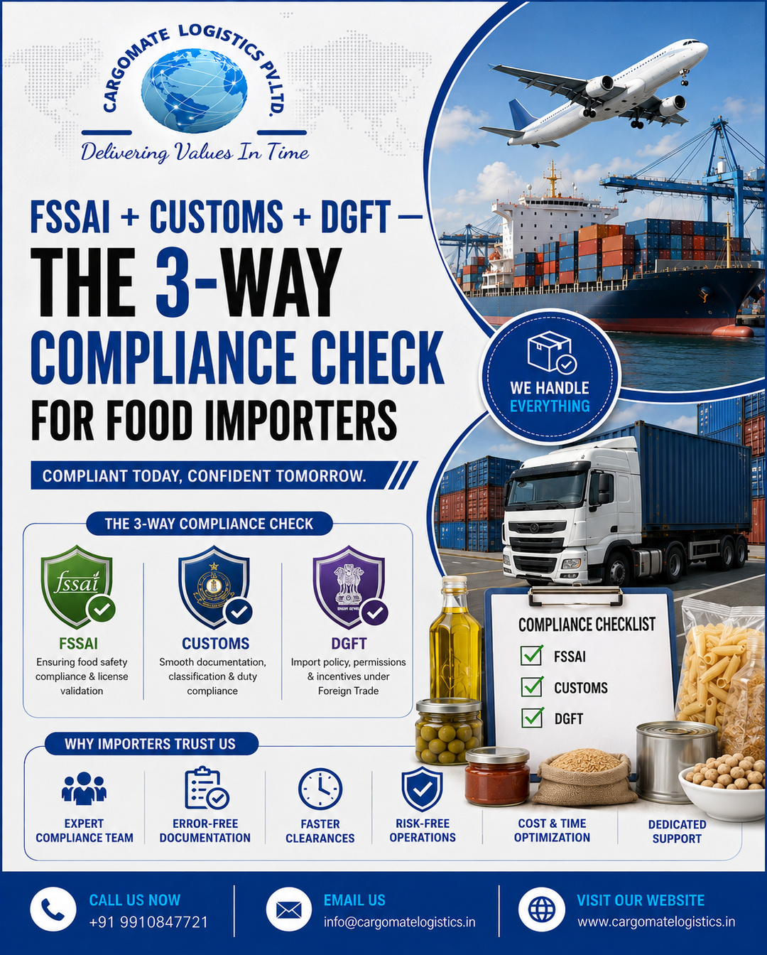  FSSAI Registration & Food Import Clearance Services in India