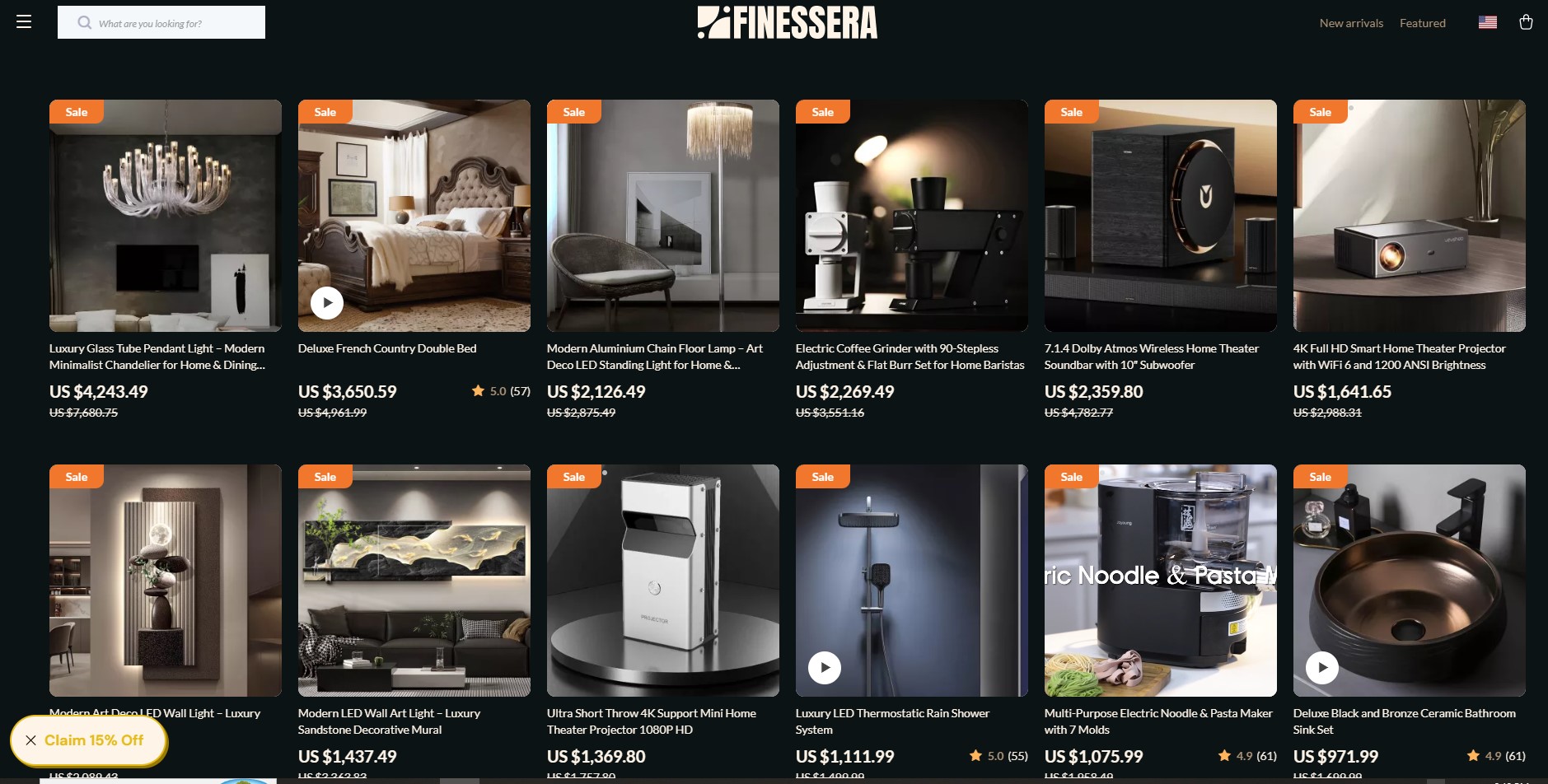  finessera.com get 15% OFF on all products!
