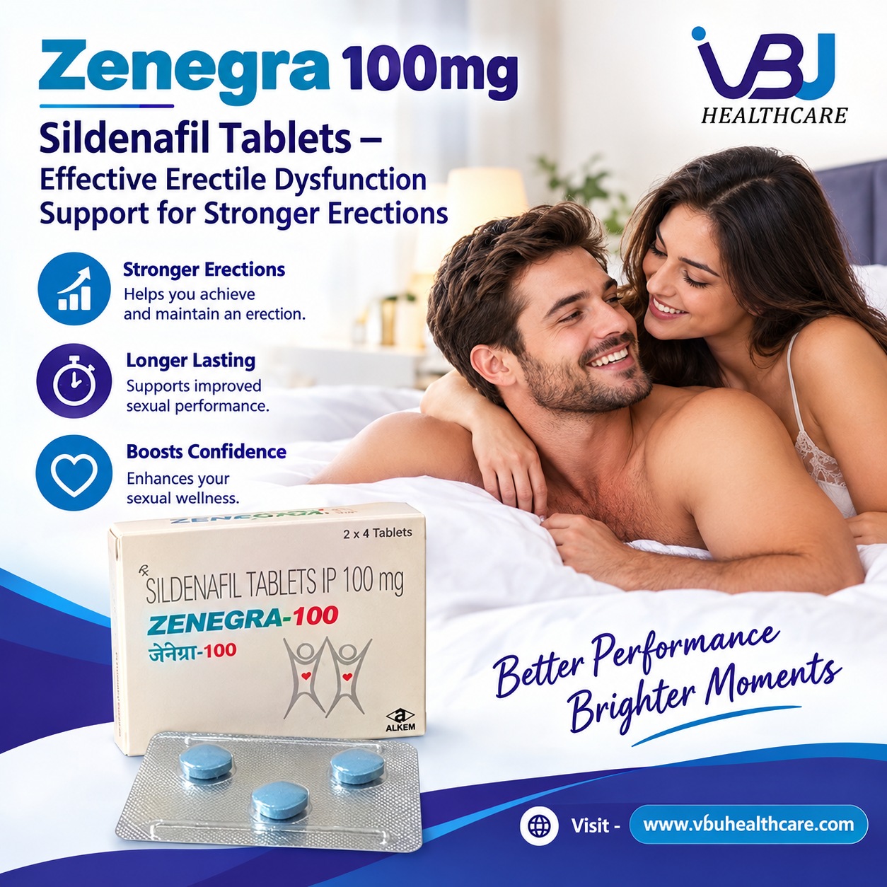  Zenegra 100mg Sildenafil Tablets – Effective Erectile Dysfunction Support for Stronger Erections