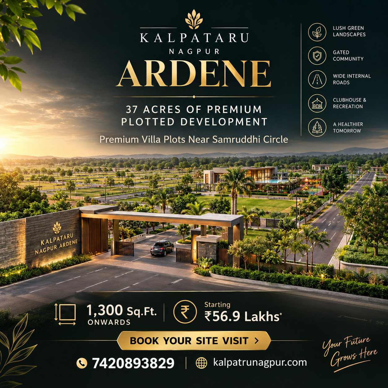  Kalpataru Nagpur Ardene - 37 Acre Plotted Development