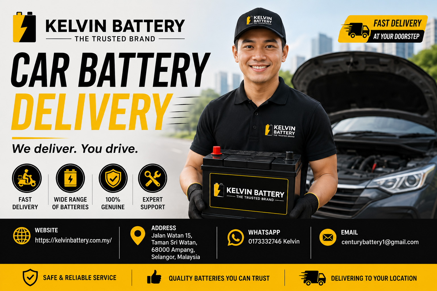  Car Battery Delivery | Professional Replacement & Installation