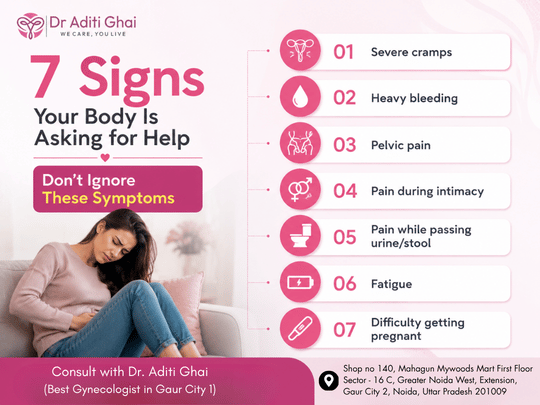 7 Warning Signs You Shouldn’t Ignore | Best Gynecologist in Gaur City