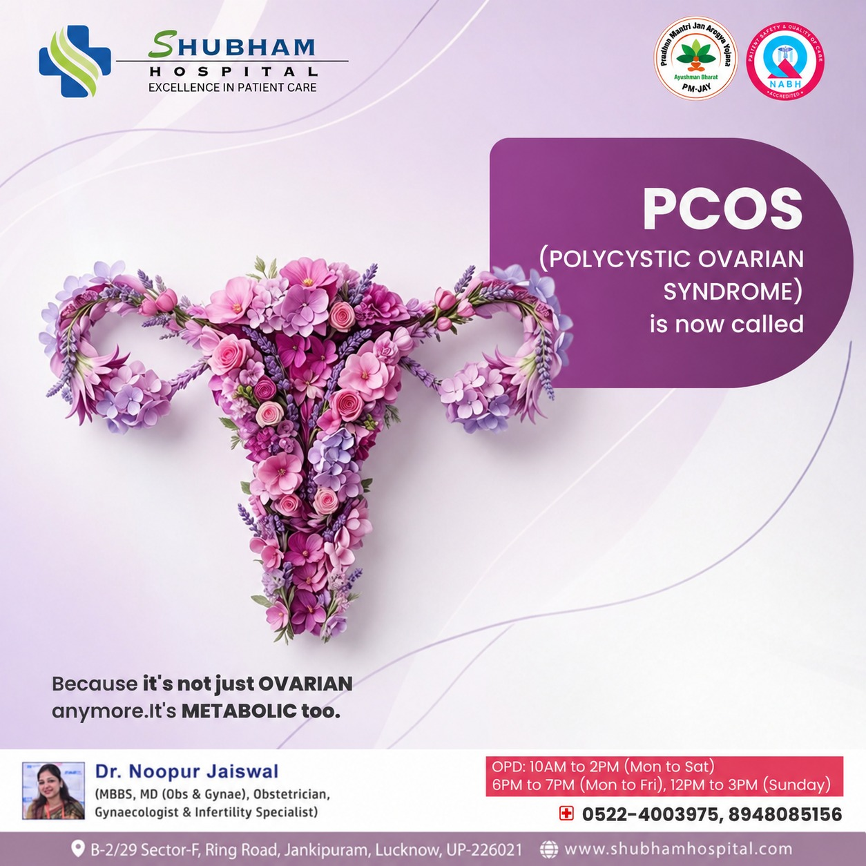  PCOS, Fertility & Hormonal Health: Gynecologist in Jankipuram