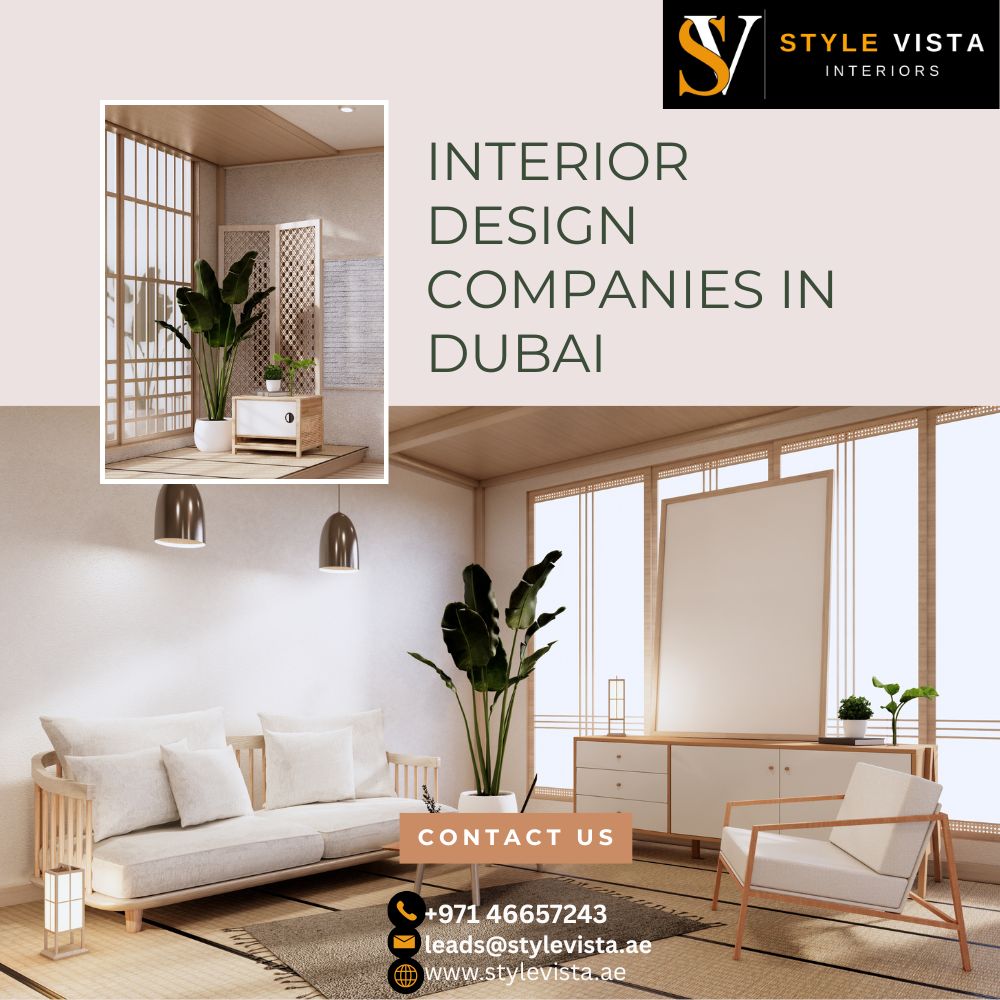  Interior Design Companies in Dubai Bringing Creative Ideas and Practical Designs to Every Space