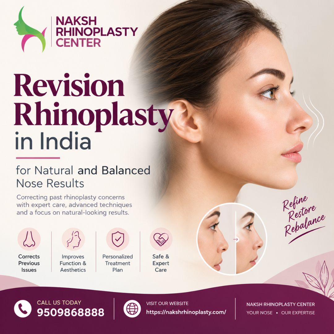  Revision Rhinoplasty in India for Natural and Balanced Nose Results
