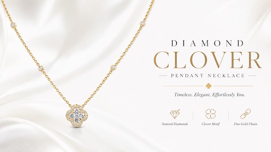  Radiant Diamond Clover Pendant Elegant Fine Jewellery