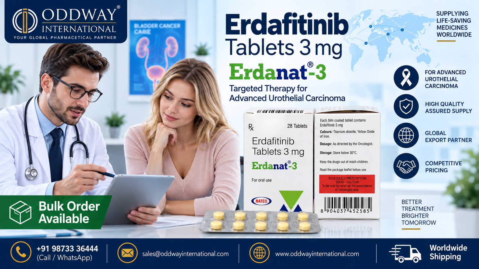  Find Erdafitinib Price for USA Bulk Buyers - Oddway International