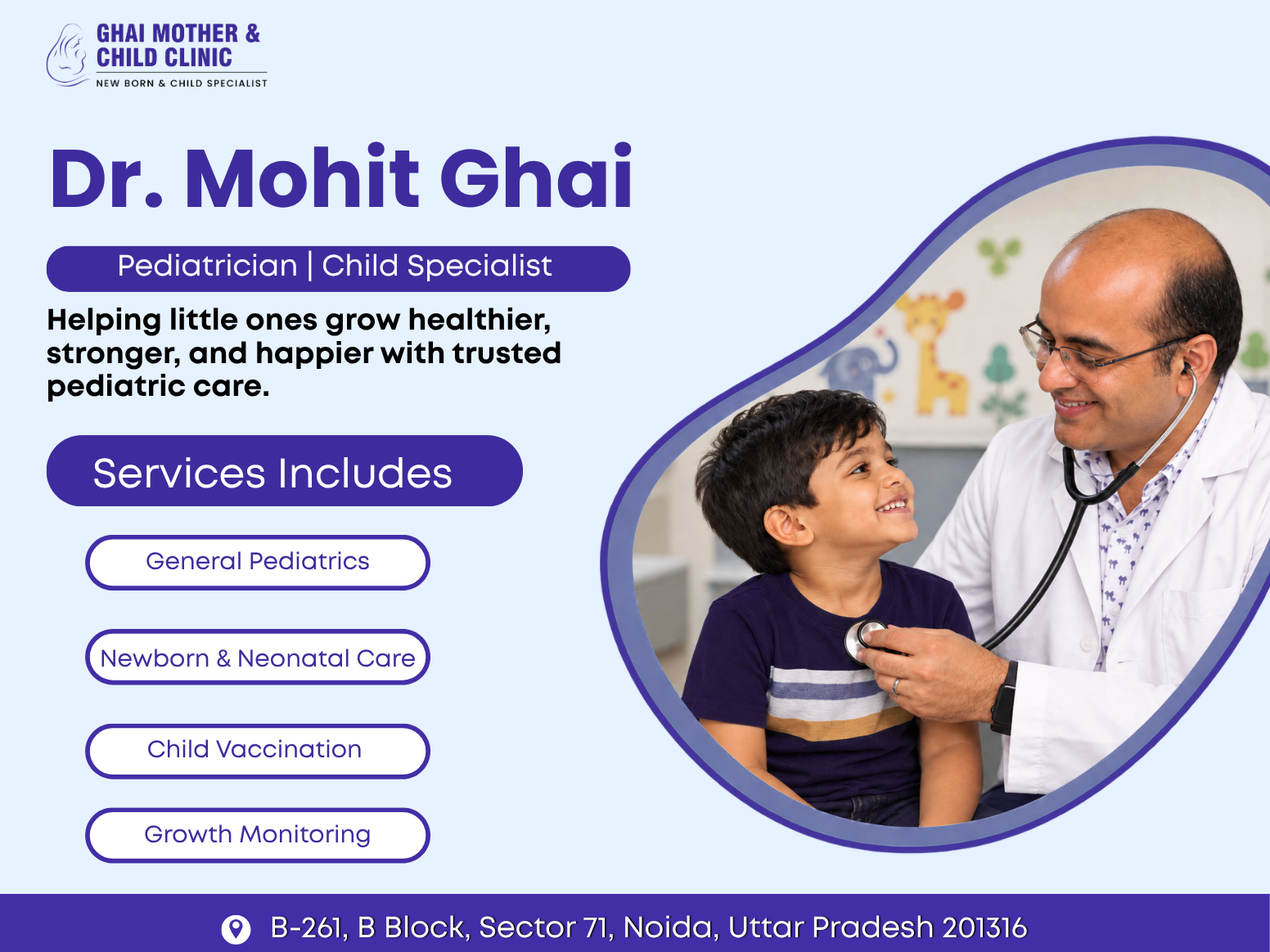  Best Pediatrician in Noida Sector 71 | Meet Dr. Mohit Ghai