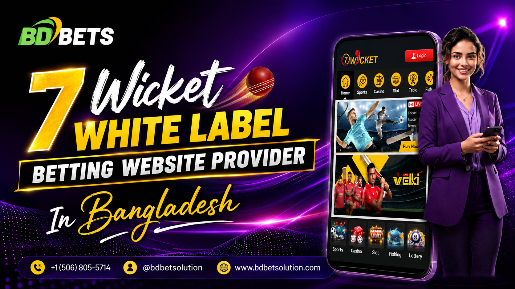  7 wicket White Label Betting Website Provider in Bangladesh