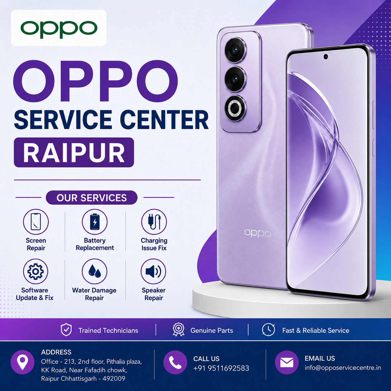  OPPO Service Center in Raipur | Mobile  Support