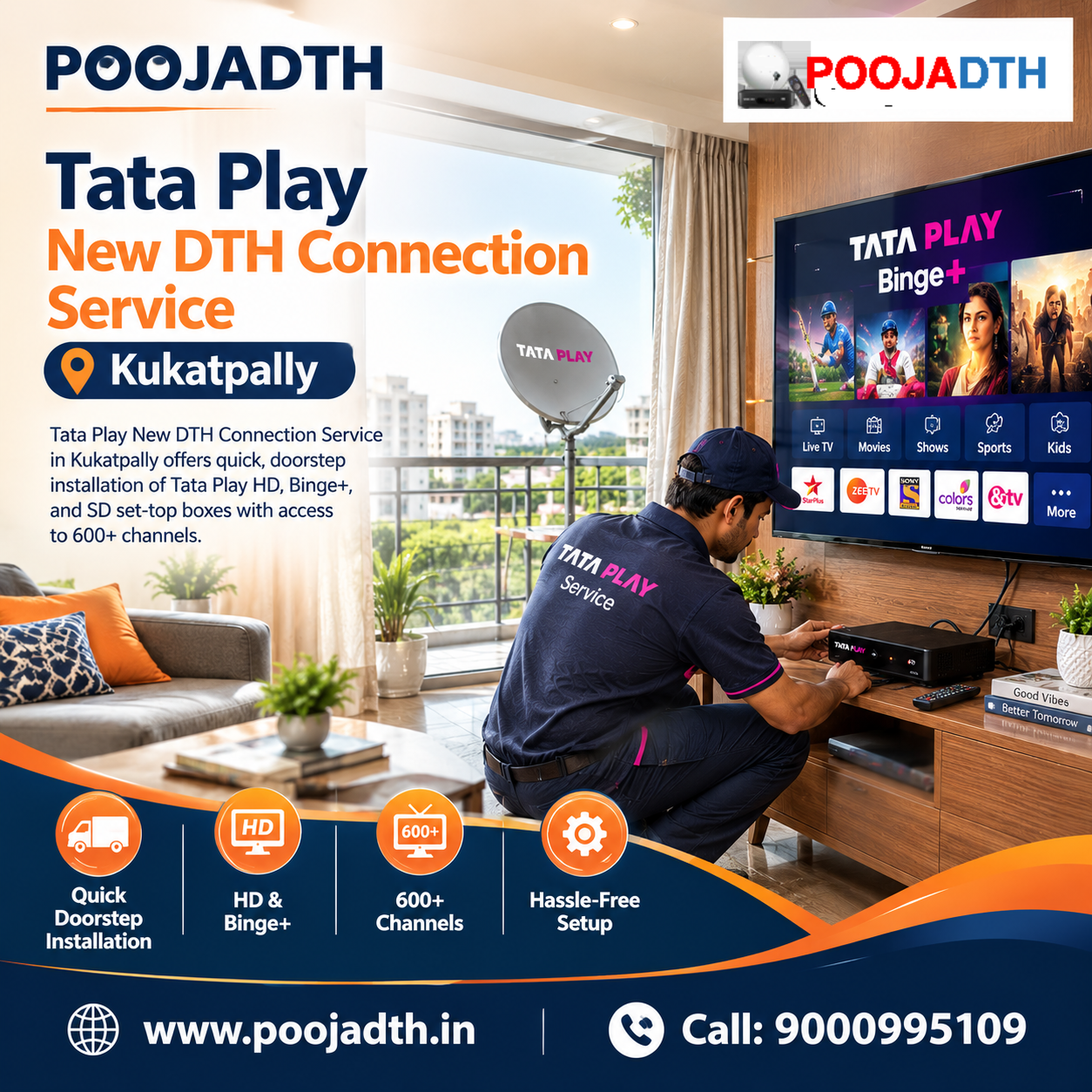  Fast & Easy Airtel DTH New Connection Bandlaguda