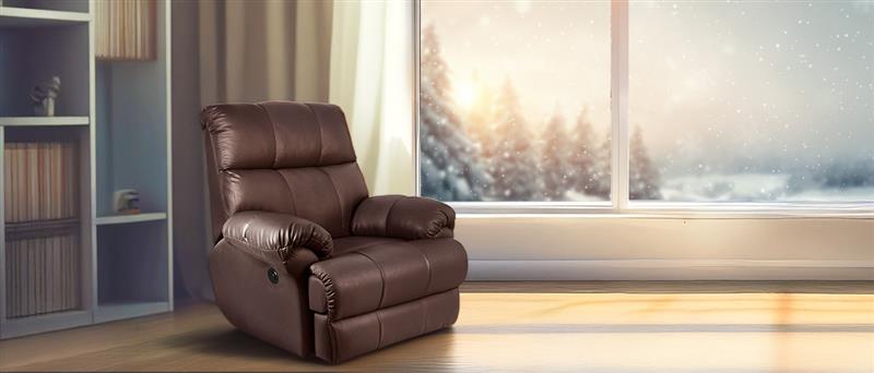  Some Chairs Just Look the Part. Little Nap's Leather Recliner Couch Lives It
