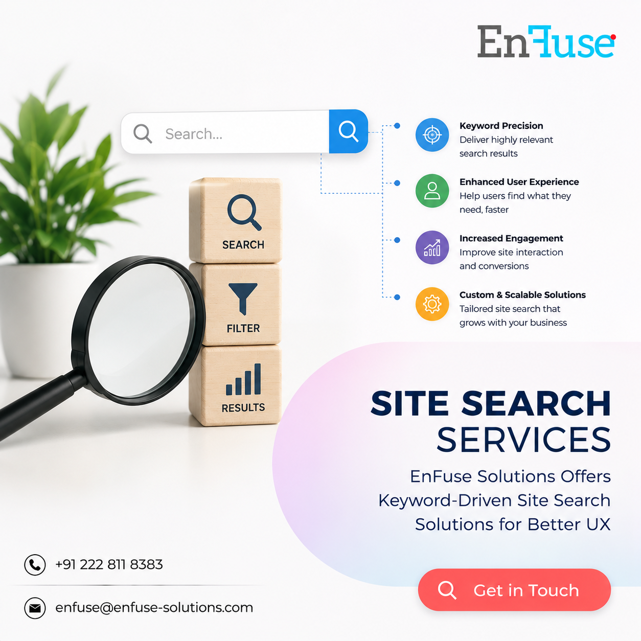  EnFuse Solutions Offers Keyword-Driven Site Search Solutions for Better UX