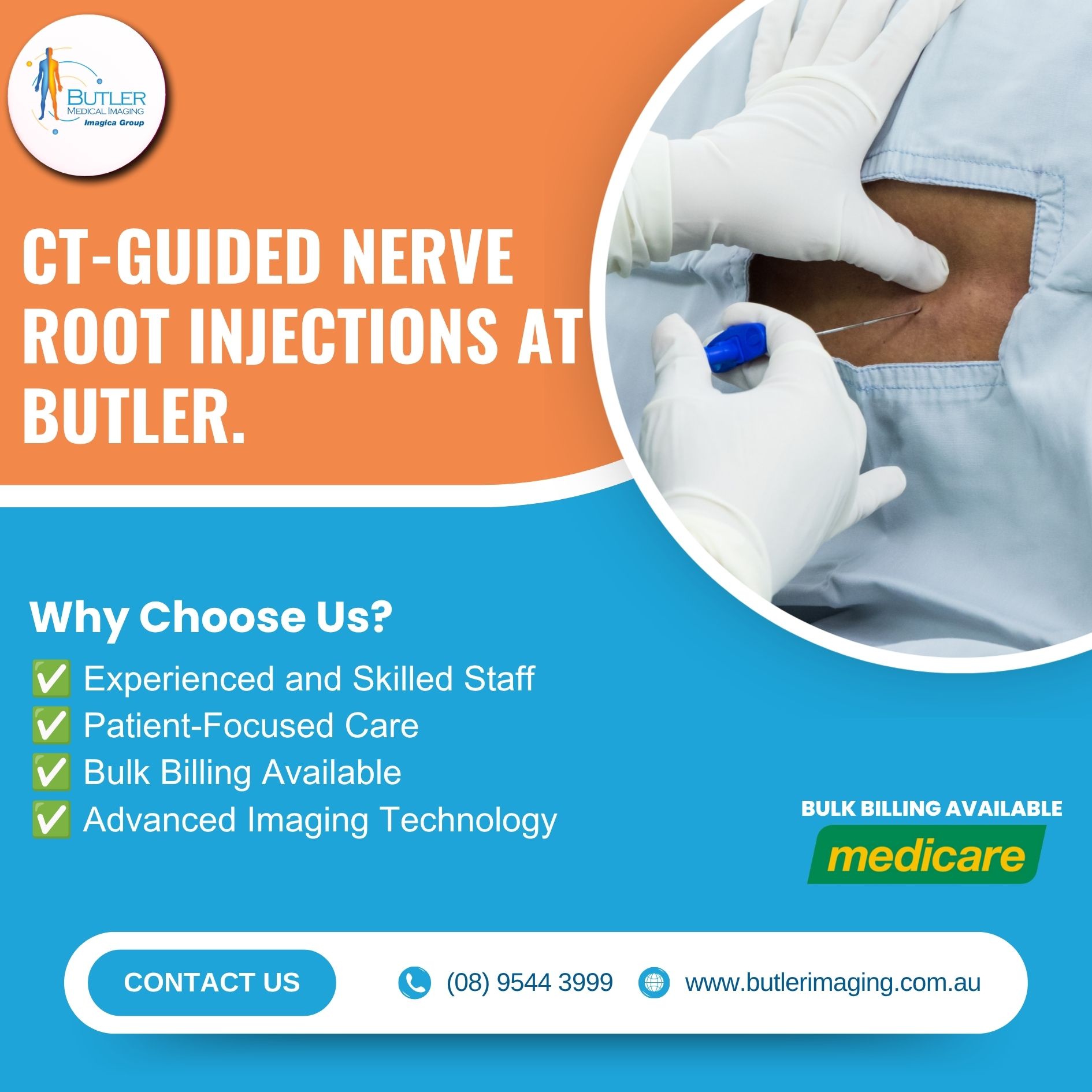  CT-Guided Nerve Root Injections at Butler Medical Imaging. (08) 9544 3999