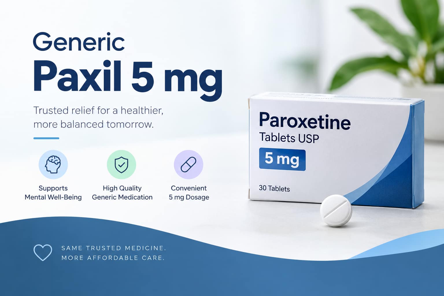  Buy Generic Paxil 5 mg for Mood & Anxiety Management Online | CARESKIT