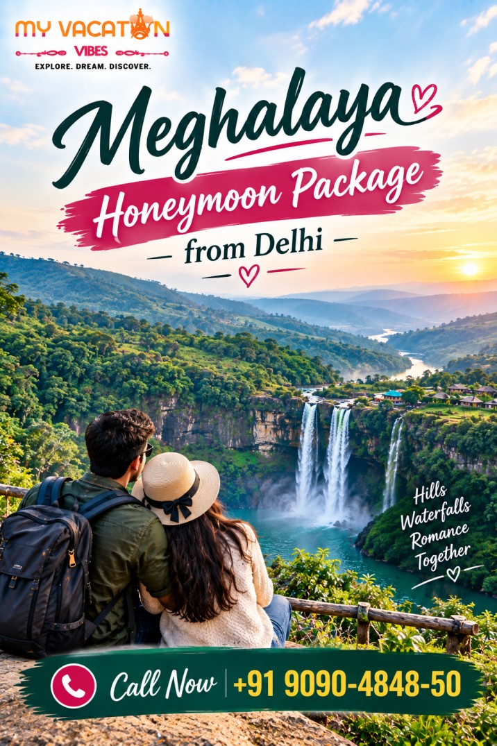  Grab Meghalaya Honeymoon Package from Delhi Now +91 9090-4848-50