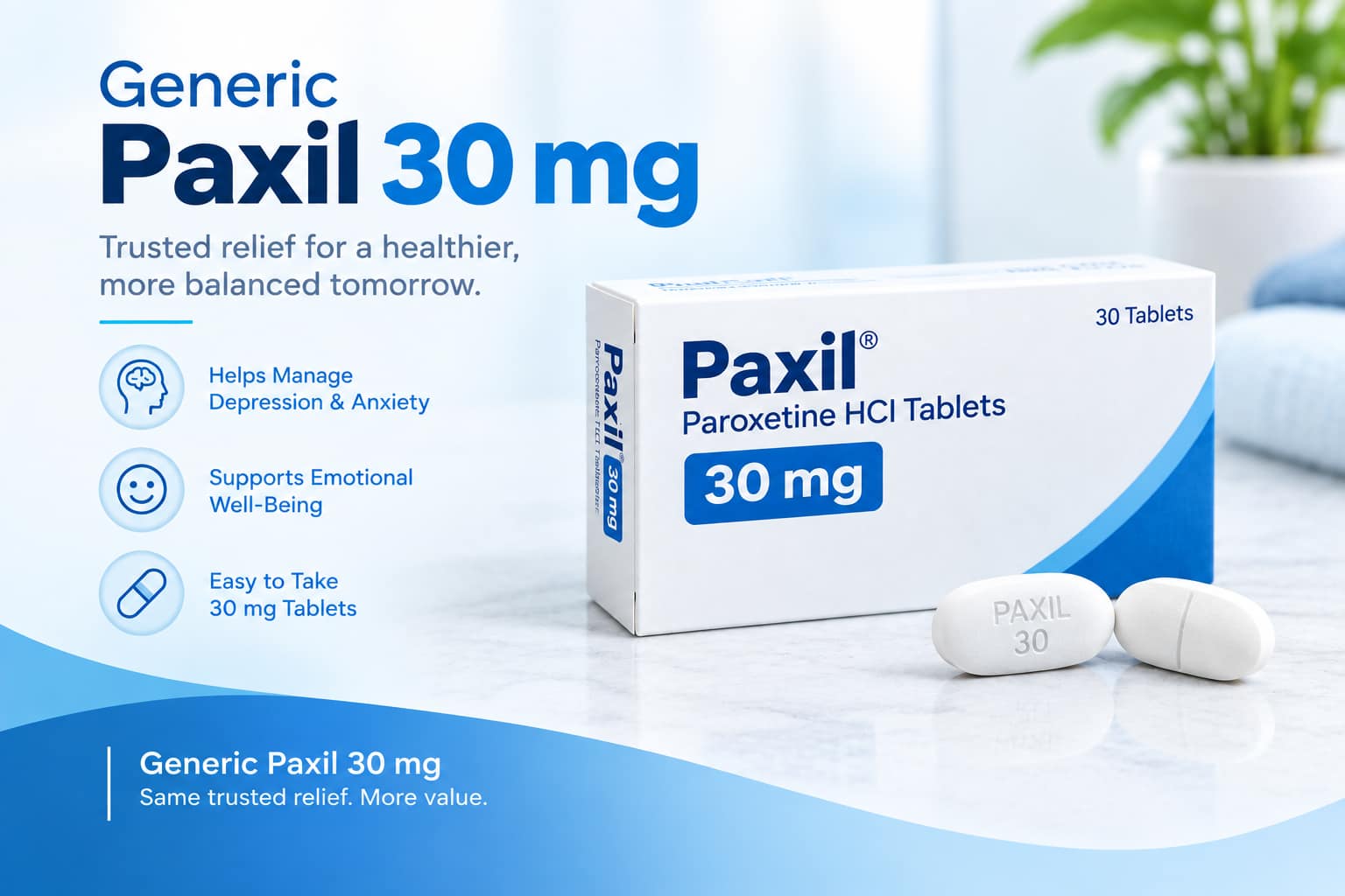  Buy Generic Paxil 30 mg For OCD & Anxiety Relief Online | CARESKIT