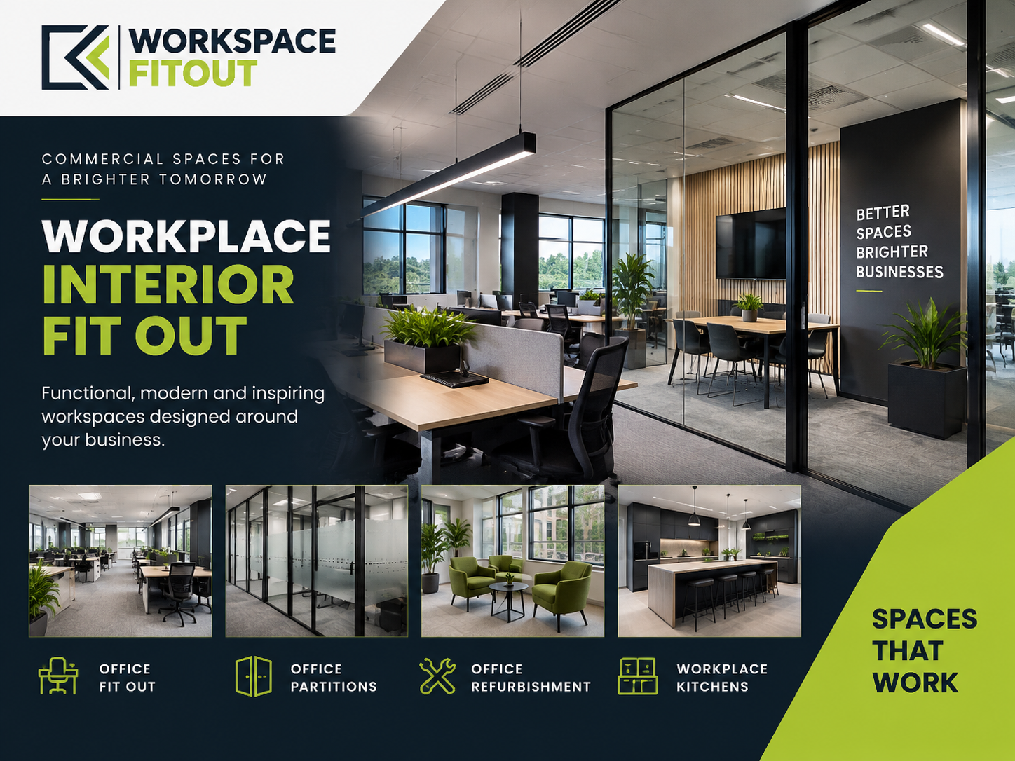 Workplace Interior Fit Out for Smart Commercial Workspaces