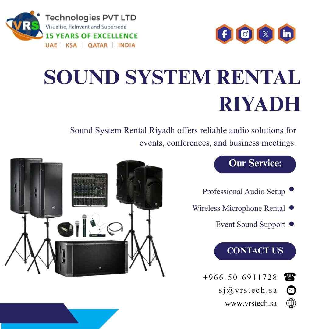  How Can Sound System Rental Riyadh Improve Events?
