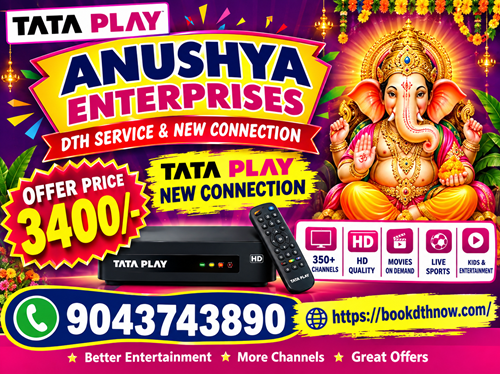  Tata Play New DTH Connection Offers in Cuddalore | Manjakuppam
