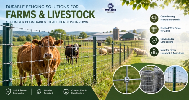  Cattle Fencing Manufacturer India | S.K. WeldedMesh