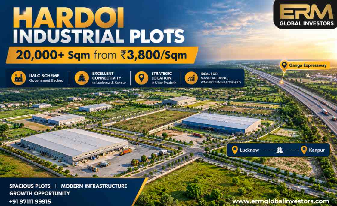  Hardoi Industrial Plots | 20,000+ Sqm from ₹3,800/Sqm