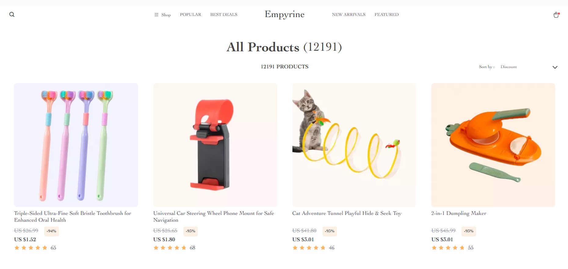  empyrine.com get 10% OFF on all products!