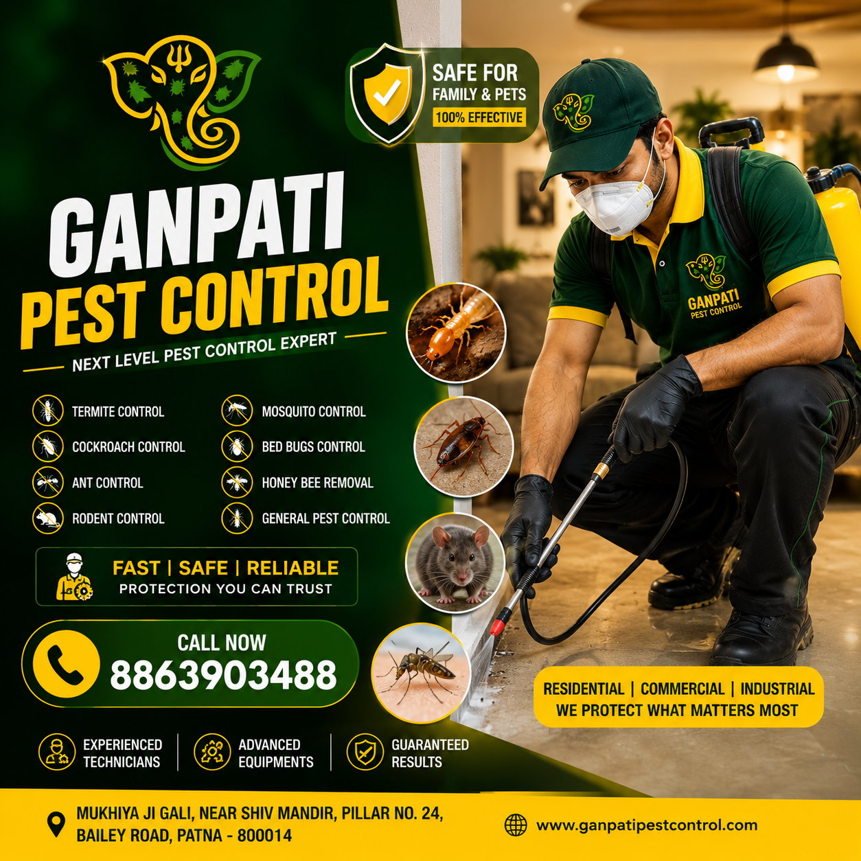  No.1 Pest Control Company in Patna - Ganpati Pest Control
