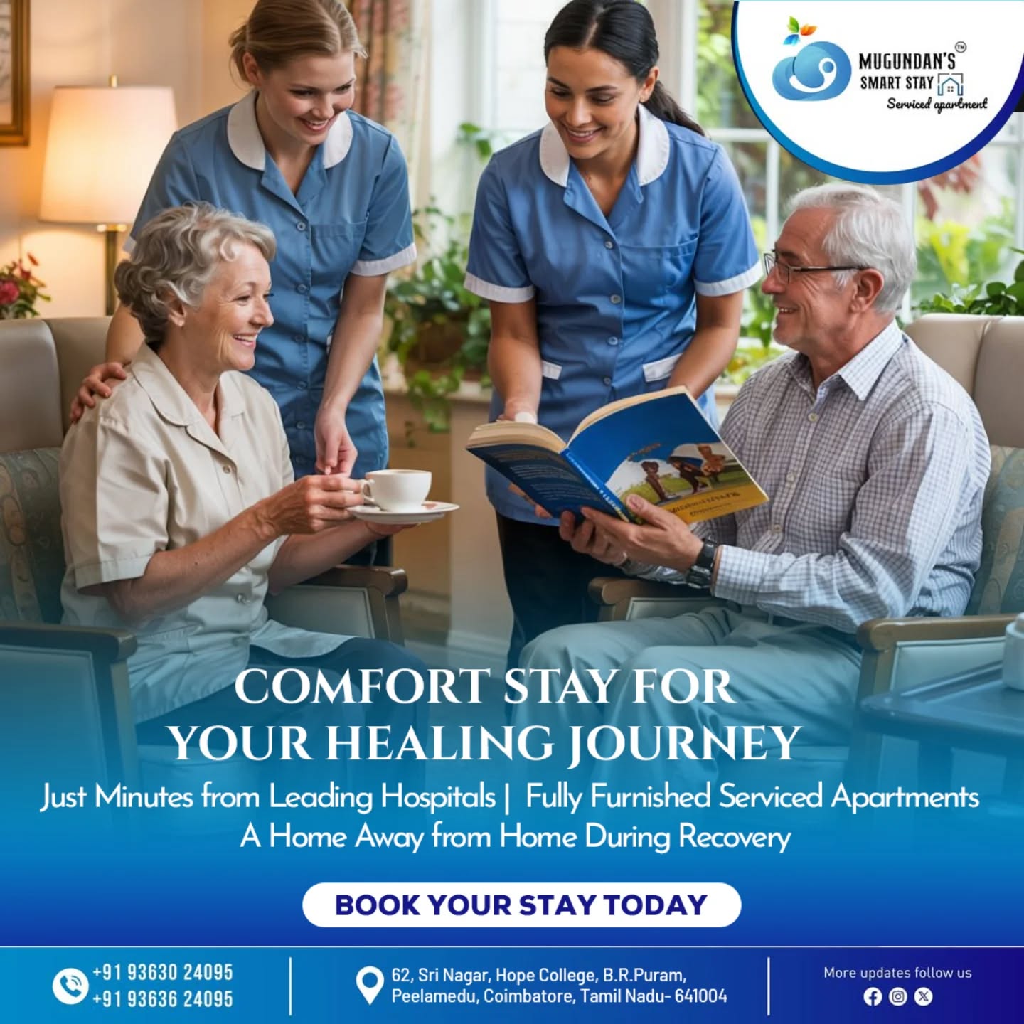 Luxury Long Stay Apartments in Coimbatore | Mugundan's Smart Stay