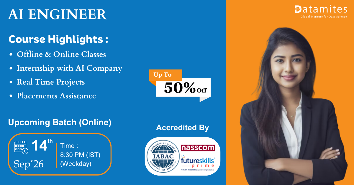  DataMites Artificial Intelligence Course In Coimbatore