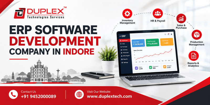  ERP Software Development Company Indore | Duplex Tech