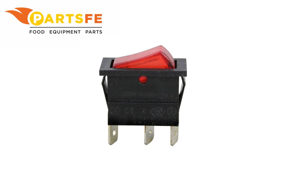  APW 1305610 Warmer Rocker Switch Red Lighted On/Off 250 VAC