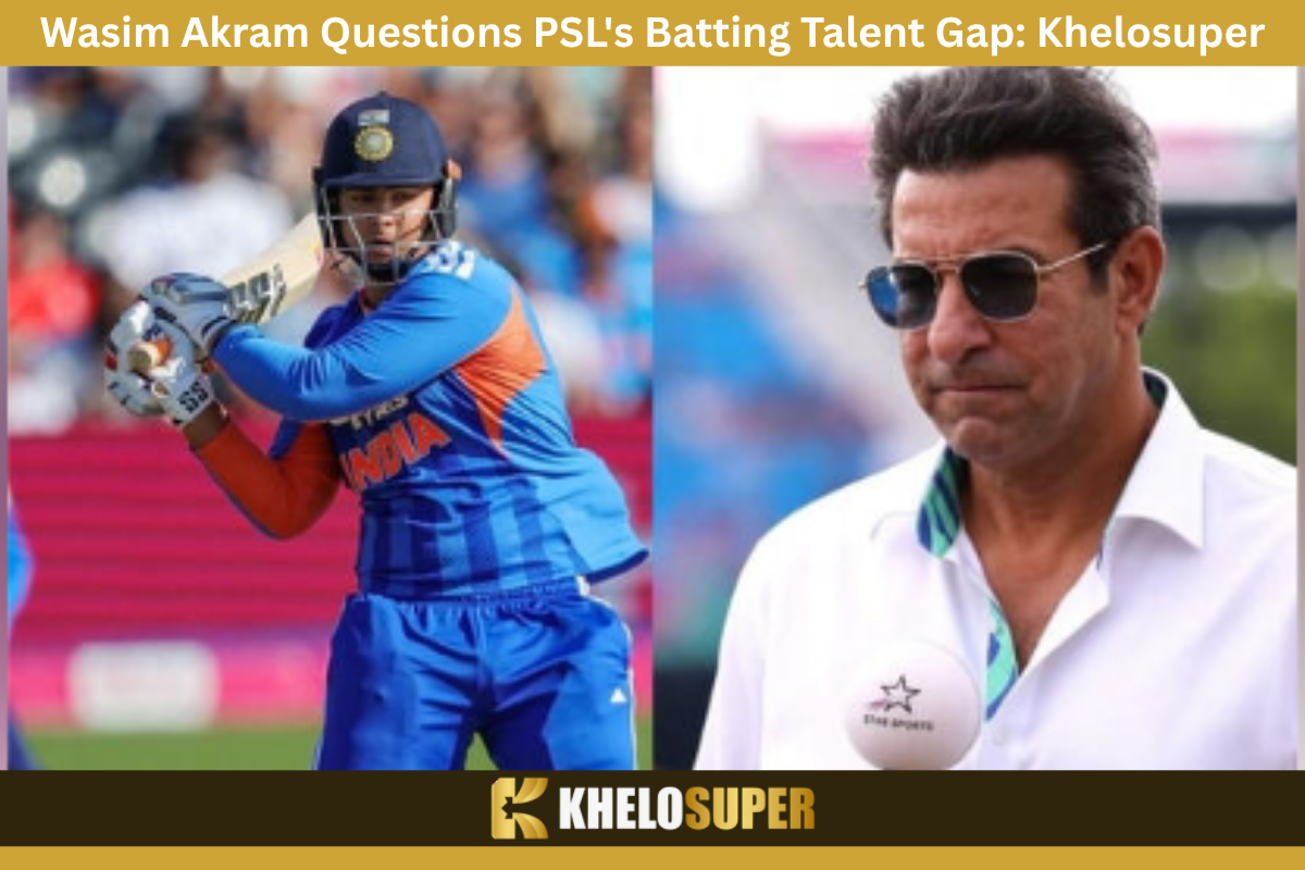  Wasim Akram Questions PSL's Batting Talent Gap: Full Interview | Win With Khelosuper