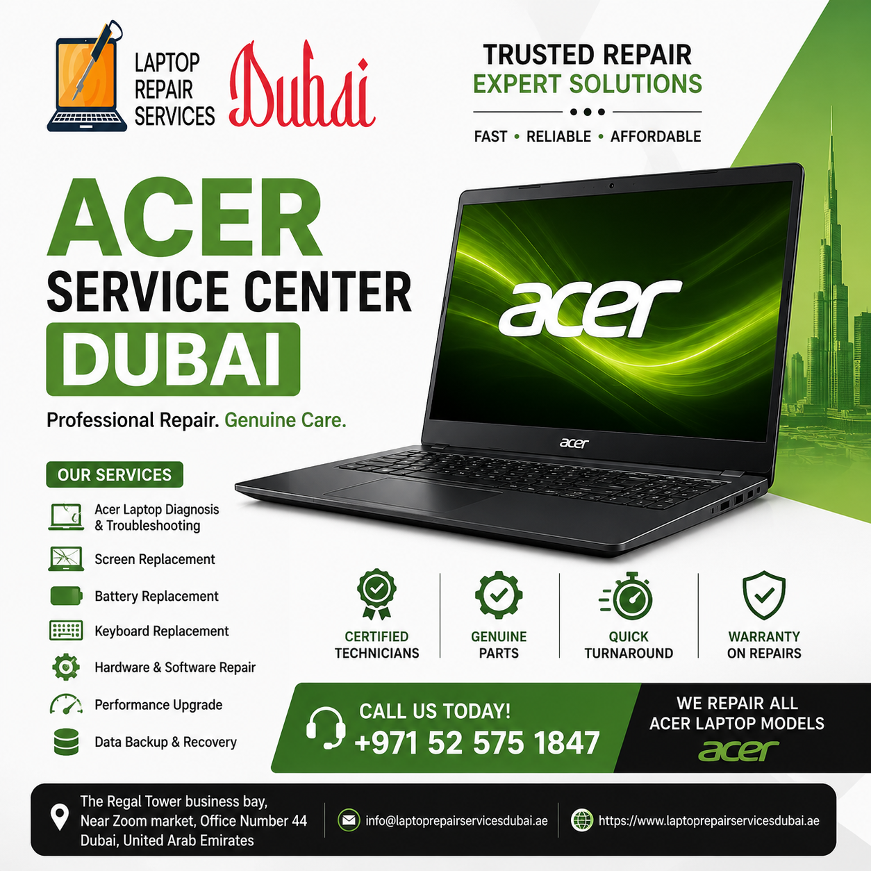 Acer Service Center Dubai: Need Fast Laptop Repair? 🔧