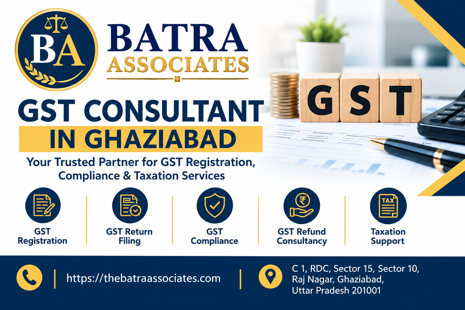  Best GST Consultant in Ghaziabad for Complete Business Tax Support