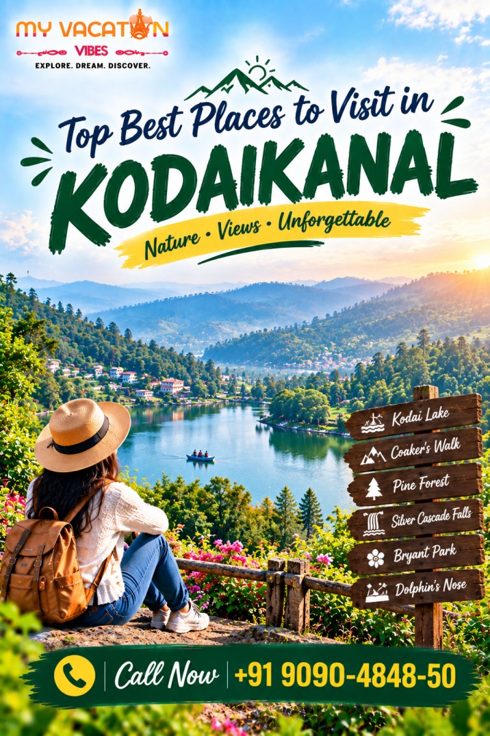  Guide to Top Best Places to Visit in Kodaikanal +91 9090-4848-50