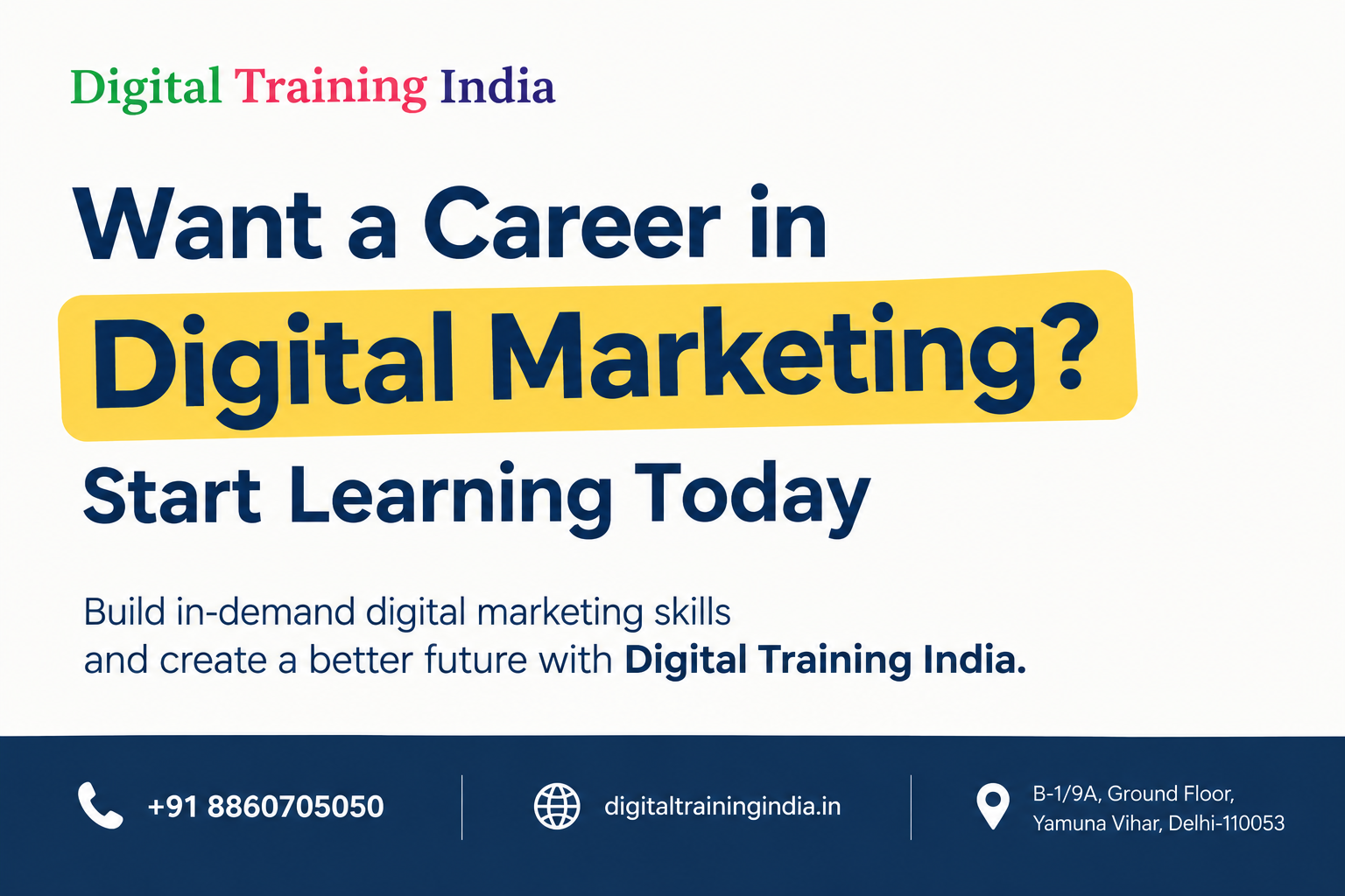  Want a Career in Digital Marketing? Start Learning Today