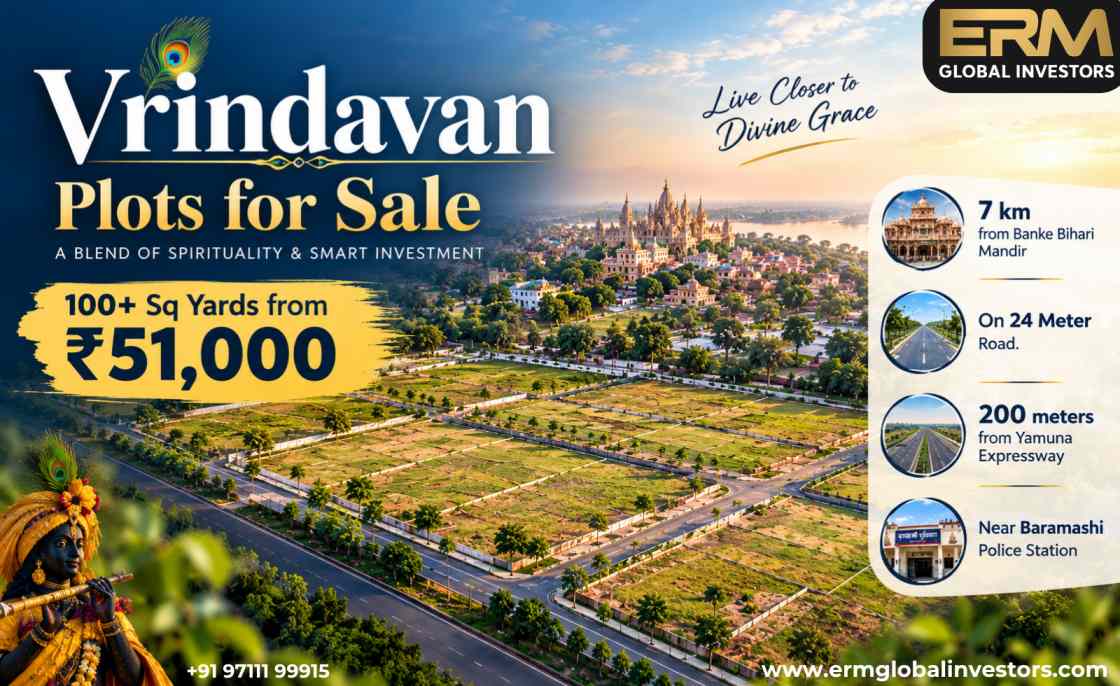  Vrindavan Plots for Sale | 100+ Sq Yards from ₹51,000