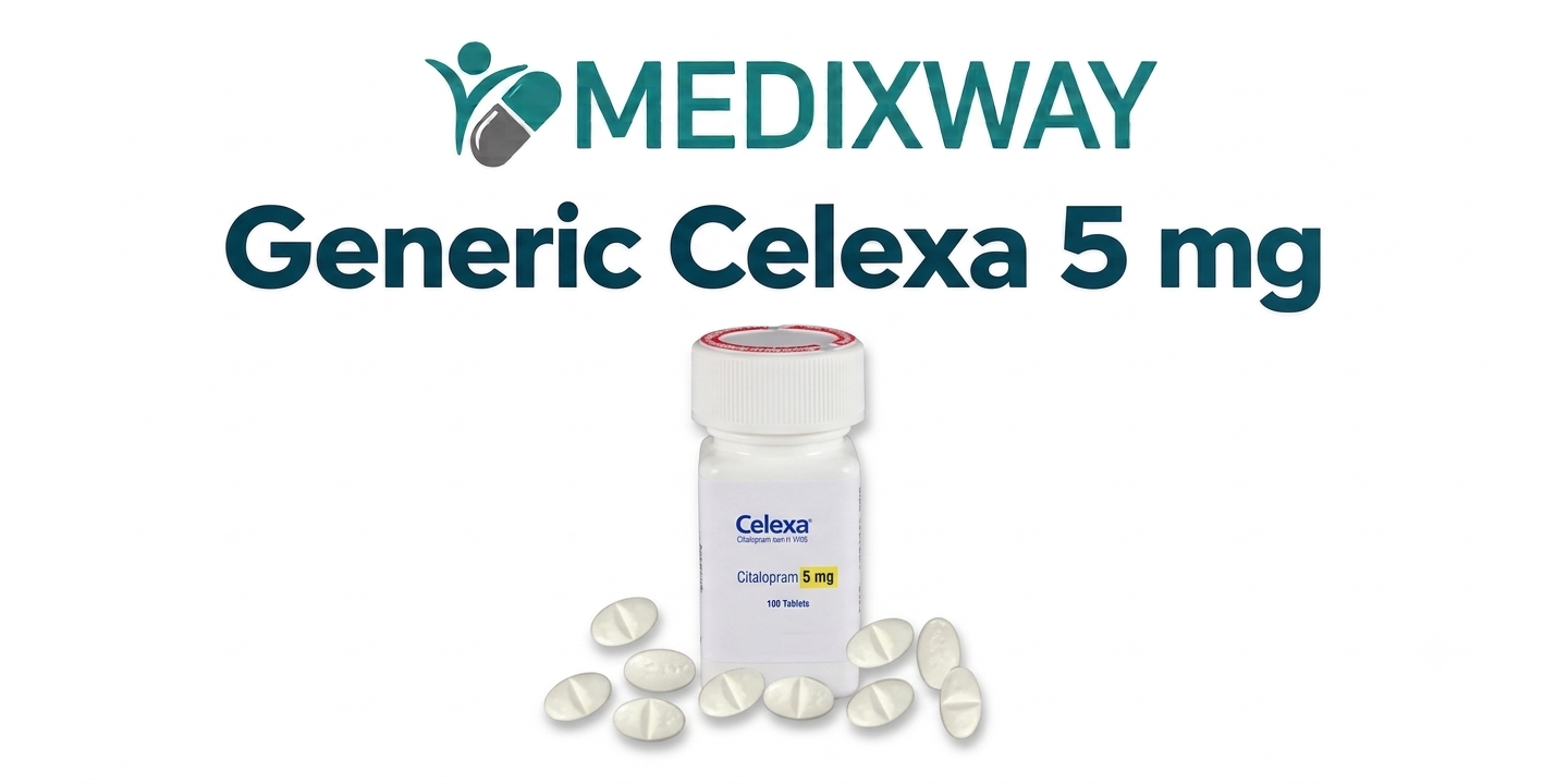  Buy Generic Celexa 5 mg online from MEDIXWAY