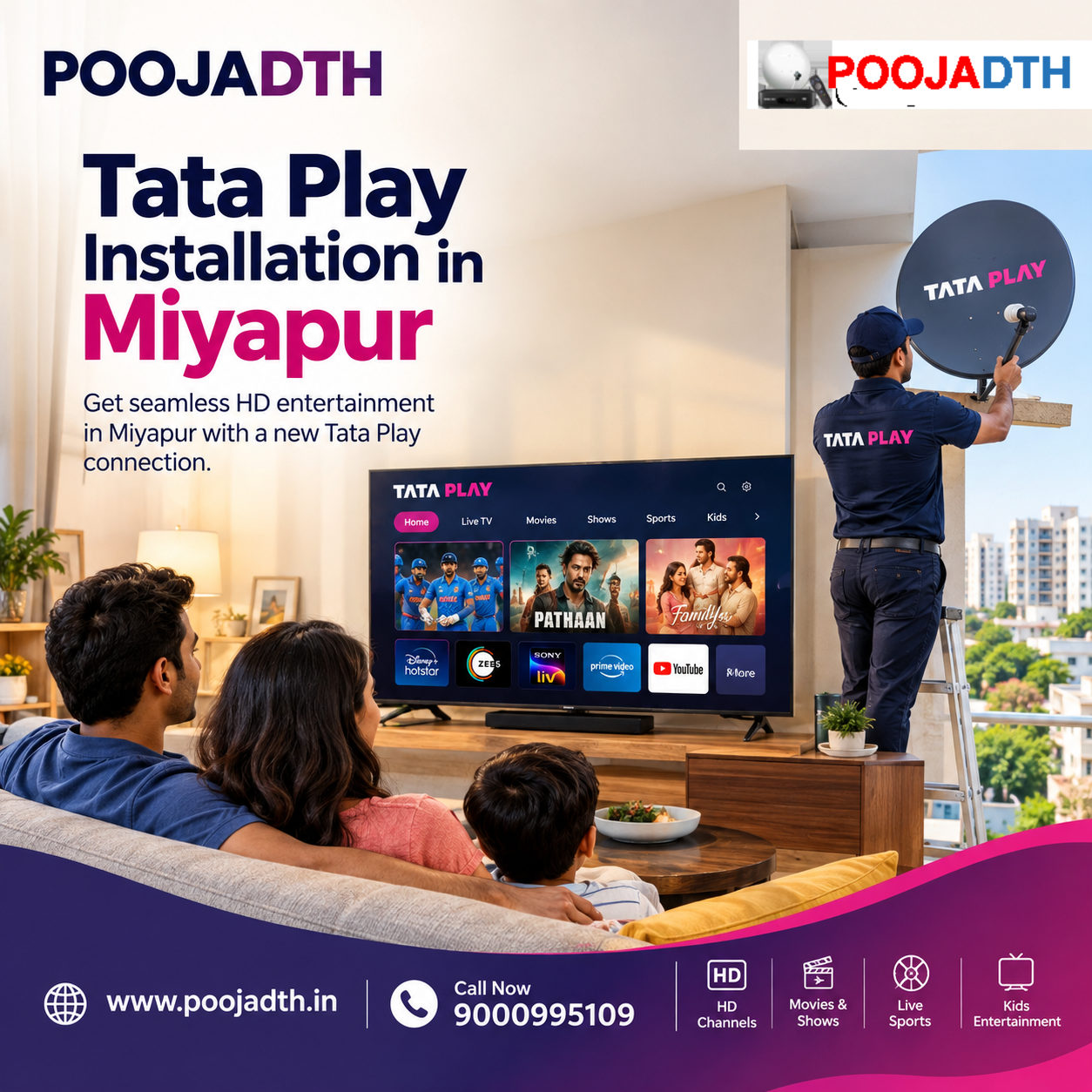 Tata Play Installation in Miyapur